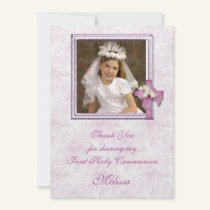 Religious Lavender Floral invitations