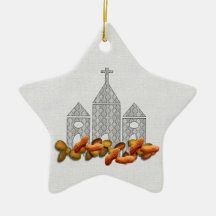 Religious Nuts Christmas Ornaments