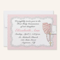Religious Pink Invitation