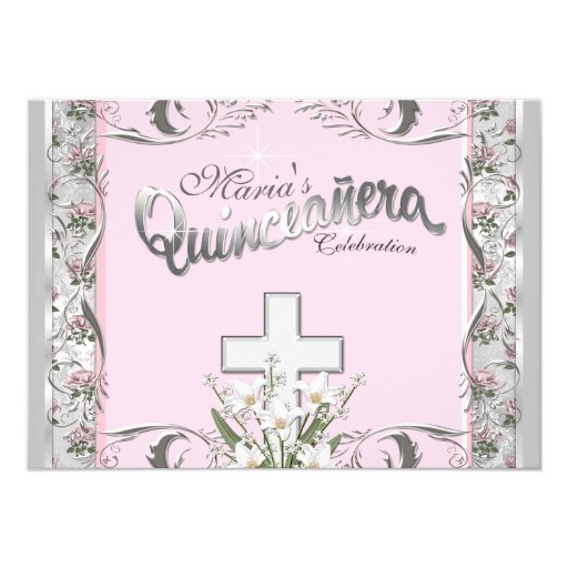 Religious Quinceanera Announcement Zazzle