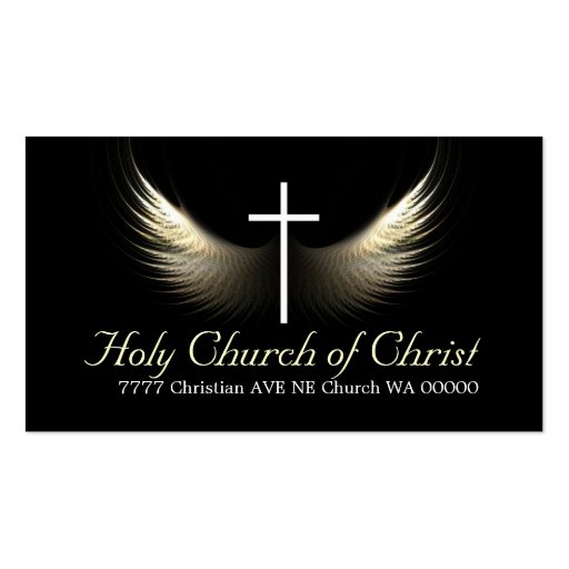 Religious Religion Christian Pastor Christianity Business Card Templates (front side)