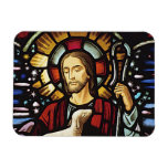 RELIGIOUS STAIN GLASS MAGNET DESIGN
