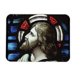 RELIGIOUS STAIN GLASS MAGNET DESIGN