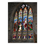 Religious Stained Glass Window Card