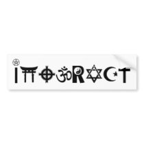religious symbol interact bumper stickers