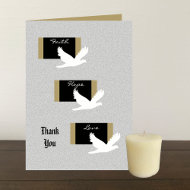 Religious Sympathy Thank You Card - Doves card