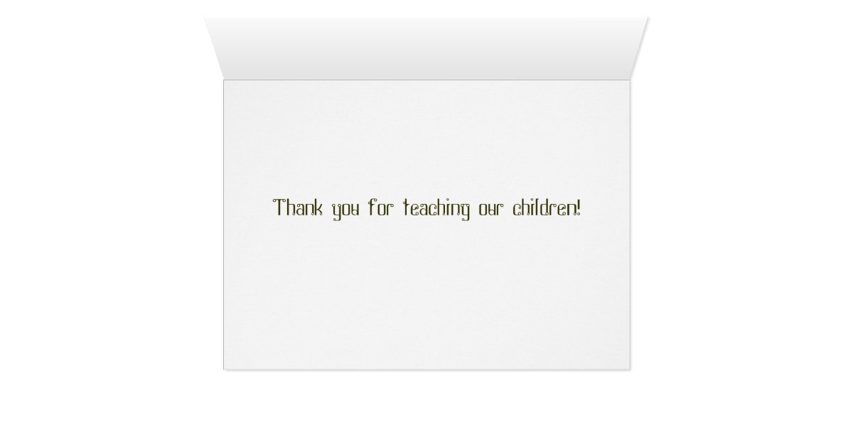 Religious Teachers Thank You Card Zazzle