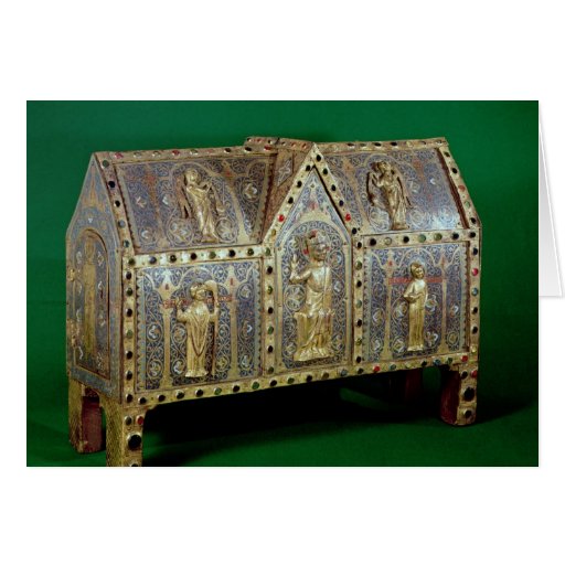 Reliquary chest of St. Calminius, Limoges Greeting Card