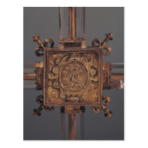 Reliquary cross, detail of a phoenix post cards
