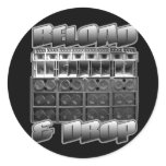 RELOAD and DROP stickers