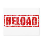 Reload! - Video Game Gamer Gaming Shoot Gun postcards