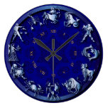 Reloj azul del zodiaco de la resplandor - #1