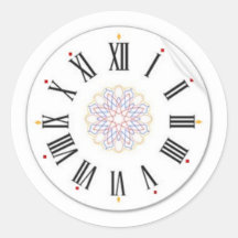 Reloj frances pegatinas redondas