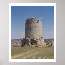 Remains of a Tower from the city of 'Uxama Argelae Print
