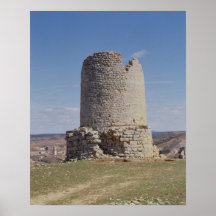 Remains of a Tower from the city of 'Uxama Argelae Posters