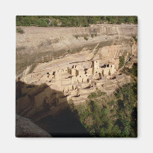 Remains of Pueblo Indian cliff dwellings Magnets