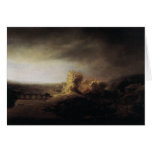 Rembrandt Art Painting Landscape Greeting Cards