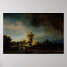 Rembrandt Art Painting Landscape Posters