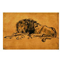 Rembrandt - At Rest Leo Poster posters