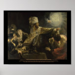 Rembrandt-Belshazzar Giant Canvas Reproduction Poster