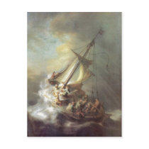 Rembrandt Harmensz. van Rijn Christus im Sturm auf postcards by rahulbiswas Rembrandt Harmensz. van Rijn Christus im Sturm auf postcards