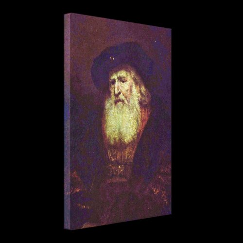 Rembrandt Harmenszoon van Rijn - Bearded old man Canvas Prints