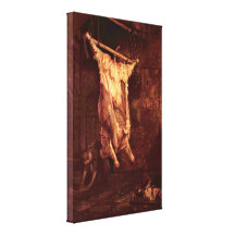 Rembrandt Harmenszoon van Rijn - Slaughtered ox Gallery Wrap Canvas