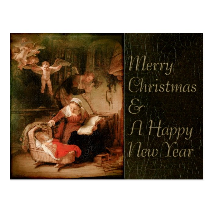 Rembrandt Holy Family CC0289 Christmas Card Post Cards