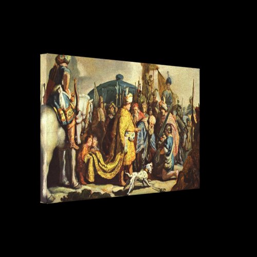 Rembrandt van Rijn - David with head of Goliath Gallery Wrap Canvas