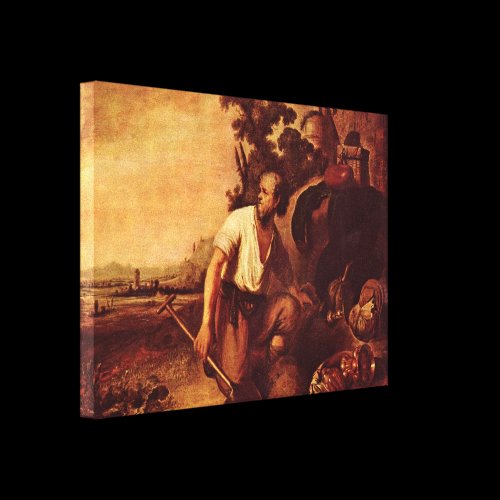 Rembrandt van Rijn - Parable of the treasure Canvas Print