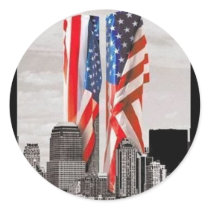Remember 9/11 round sticker