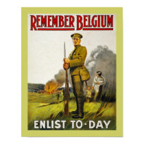 Remember Belgium (border) posters by RetroCommunications Remember Belgium (border) posters
