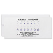 Remember Correlation Reflects (Stats Attitude) rack cards