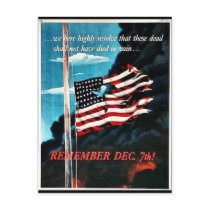 Remember Dec 7th! Postcard