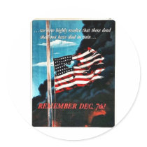 Remember Dec 7th! Stickers