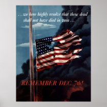 Remember December 7th Posters