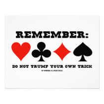 Remember: Do Not Trump Your Own Trick (Bridge) invitations