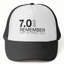 Remember Haiti Victims - 7.0 Earthquake Trucker Hat