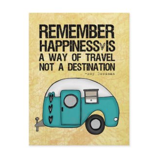 remember happiness postcard