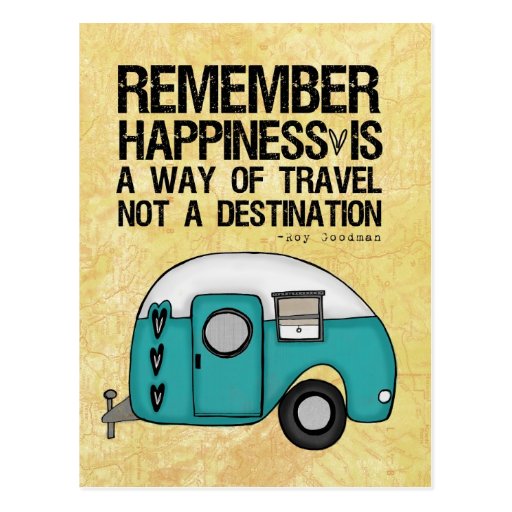 remember happiness postcard