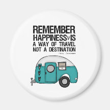 remember happiness refrigerator magnet