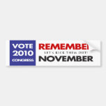 Remember in November Bumper Stickers