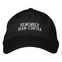 remember Iran-Contra embroidered hats