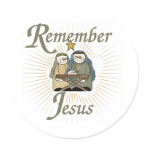 Remember Jesus stickers