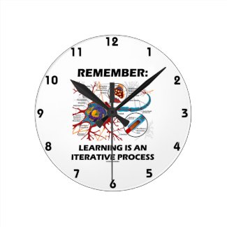 Remember: Learning Is An Iterative Process Synapse Round Wallclocks