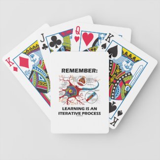 Remember: Learning Is An Iterative Process Synapse Bicycle Playing Cards