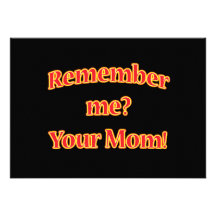 Remember me?  Mom Blk Invitation
