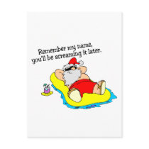 Remember My Name Youll Be Screaming It Later Post Card