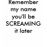 Remember my name you'll be SCREAMING it later Tee Shirt