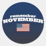 Remember November America Sticker